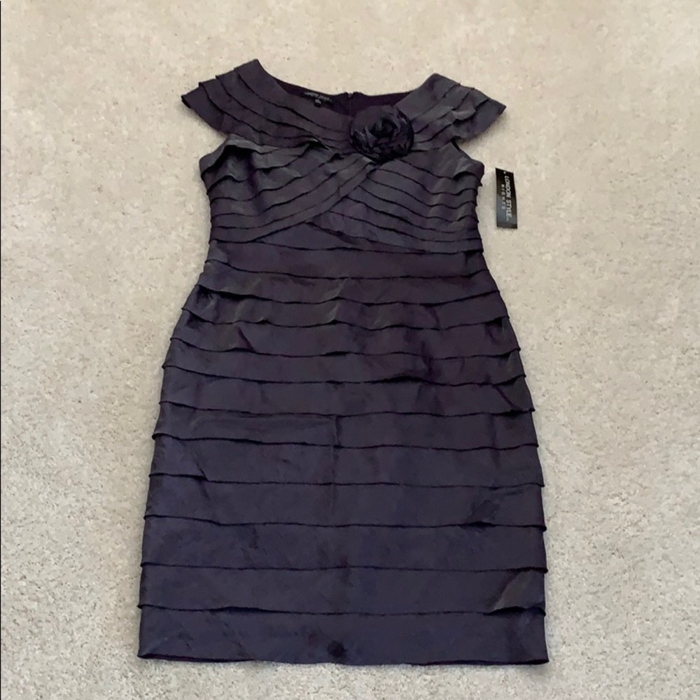 New Elegant purple eggplant Dress